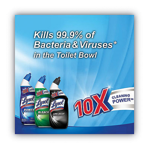 LYSOL Brand Disinfectant Toilet Bowl Cleaner, Wintergreen, 24 oz Bottle, 3/Pack, 3 Pack/CT (98726)