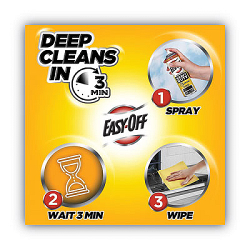 EASY-OFF Heavy Duty Oven Cleaner, Fresh Scent, Foam, 14.5 oz Aerosol Spray, 6/Carton (87980)