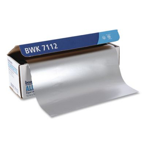 Boardwalk Standard Aluminum Foil Roll, 63 Gauge, 12" x 1,000 ft (7112)
