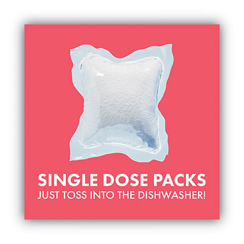 Boulder Clean Dishwasher Detergent Power Packs, Citrus Zest, 48 Tab Pouch (003663EA)