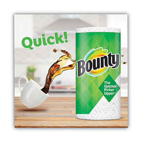 Bounty Select-a-Size Kitchen Roll Paper Towels, 2-Ply, White, 5.9 x 11, 147 Sheets/Roll, 12 Rolls/Carton (66980)