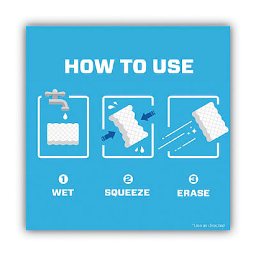 Mr. Clean Magic Eraser Extra Durable. 4.6 x 2.4, 0.7" Thick, White, 7/Pack (69522)