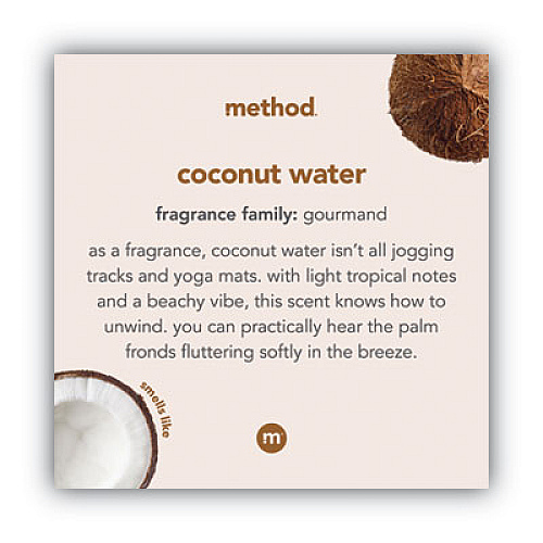Method Gel Hand Wash, Coconut Waters, 12 oz Pump Bottle (01853)