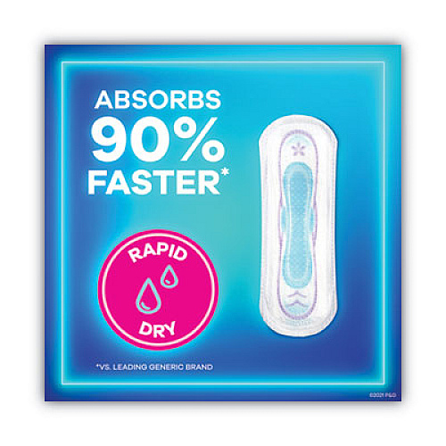 Always Ultra Thin Pads, Size 2, Super Long, Super Absorbency, 40/Pack, 6 Packs/Carton (12853)