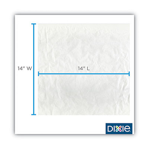 Dixie All-Purpose Food Wrap, Dry Wax Paper, 14 x 14, White, 1,000 Sheets/Pack, 4 Packs/Carton (GRC1414)
