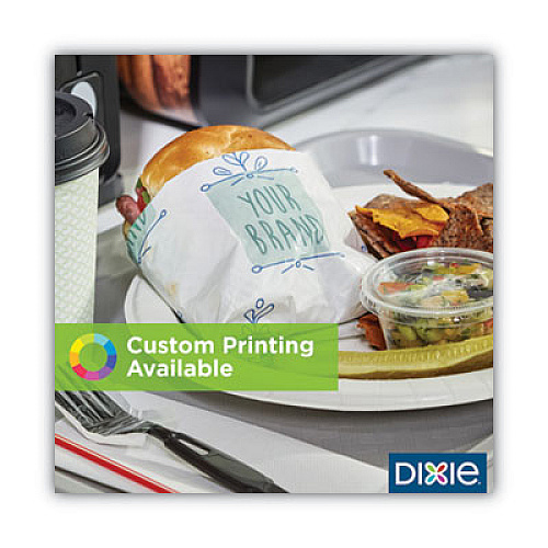 Dixie All-Purpose Food Wrap, Dry Wax Paper, 12 x 12, White, 1,000 Sheets/Pack, 5 Packs/Carton (GRC1212)
