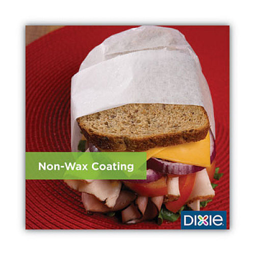 Dixie All-Purpose Food Wrap, Dry Wax Paper, 14 x 14, White, 1,000 Sheets/Pack, 4 Packs/Carton (GRC1414)