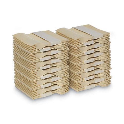 Dixie SmartStock Plastic Cutlery Refill, Series-O, Mediumweight Fork, Beige, 40/Pack, 24 Packs/Carton (SSF11B)