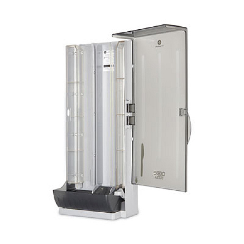 Dixie SmartStock Dining Utensil Dispenser, Holds 120 Knives, 10 x 8.78 x 24.75, Smoke (SSKPD120)