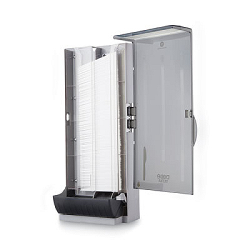 Dixie SmartStock Dining Utensil Dispenser, Holds 120 Knives, 10 x 8.78 x 24.75, Smoke (SSKPD120)