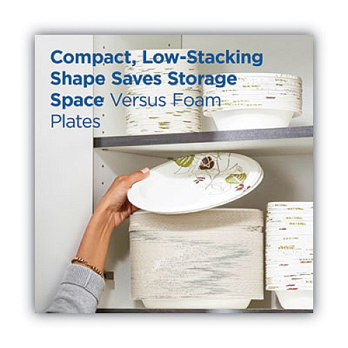 Dixie Pathways Soak Proof Shield Heavyweight Paper Plates, WiseSize, 5.88" dia, 125/Pack (SXP6WSPK)