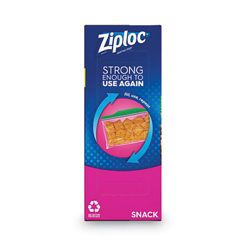 Ziploc Seal Top Snack Bags, 10 oz, 6.5" x 3.25", Clear, 90/Box (315892)