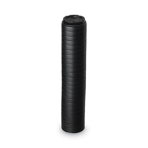 Dixie Drink-Thru Lids, Fits 10 oz to 20 oz Hot Cups, Plastic, Black, 1,000/Carton (D9542B)
