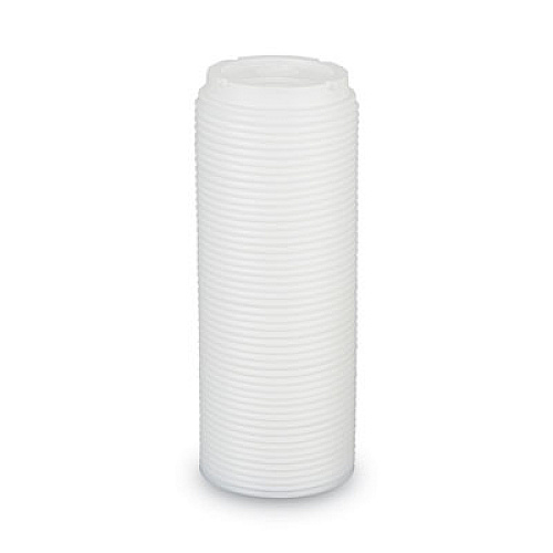 Dixie Dome Drink-Thru Lids, Fits 10 oz to 16 oz PerfecTouch Hot Cups/12 oz to 20 oz WiseSize Hot Cups, Plastic, White, 50/Pack (9542500DXPK)