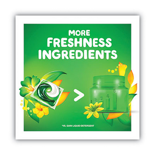 Gain Flings Laundry Detergent Pods, Original Scent, 72/Container (86792EA)
