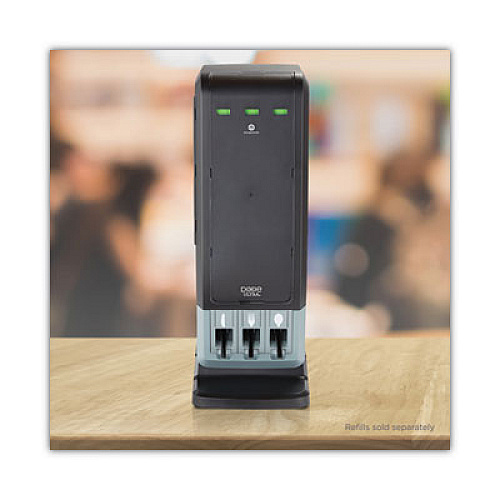 Dixie SmartStock Tri-Tower Dispenser, Holds Forks/Knives/Spoons, 13.16 x 16.07 x 31.03, Black/Gray (DUSSTDSP3)