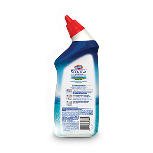 Clorox Scentiva Manual Toilet Bowl Cleaner, Pacific Breeze and Coconut, 24 oz Bottle, 6/Carton (31788)