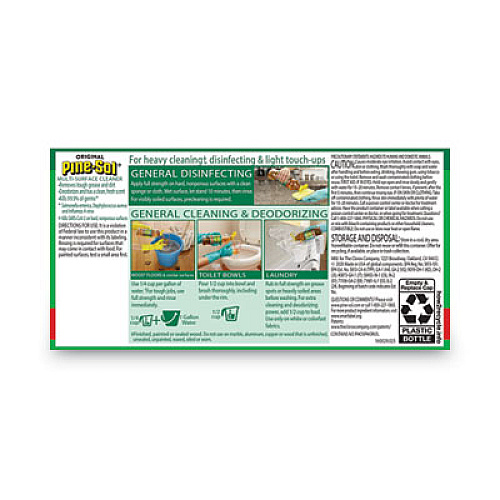 Pine-Sol Multi-Surface Cleaner Disinfectant, Pine, 24 oz Bottle (97326)