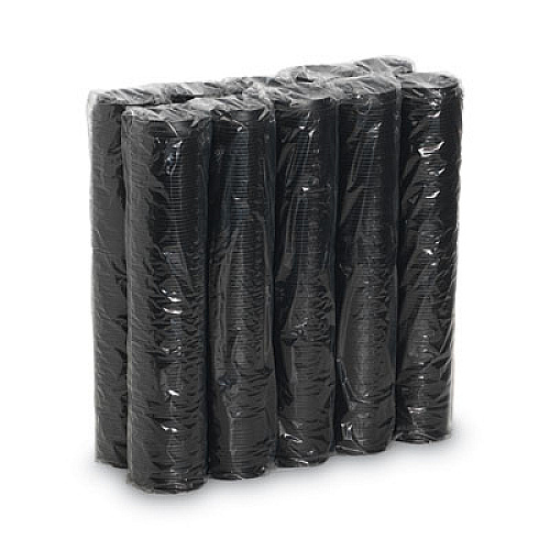 Dixie Drink-Thru Lids, Fits 10 oz to 20 oz Hot Cups, Plastic, Black, 1,000/Carton (D9542B)