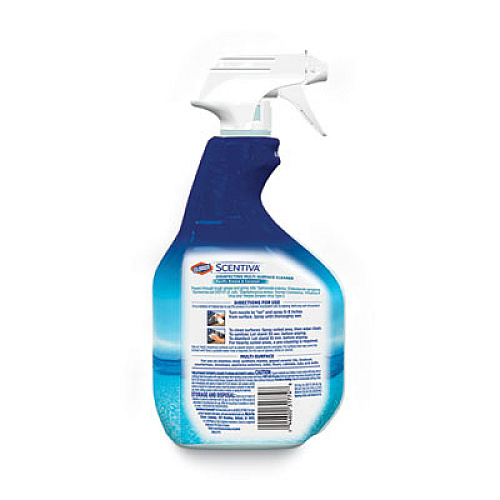 Clorox Scentiva Multi Surface Cleaner, Pacific Breeze and Coconut, 32 oz Spray Bottle, 6/Carton (31774)