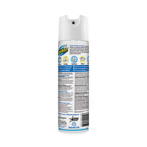 OdoBan Ready-To-Use Disinfectant/Fabric and Air Freshener 360 Spray, Fresh Linen, 14 oz Can, 12/Carton (91070114A12)