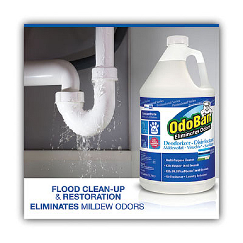 OdoBan Concentrate Odor Eliminator and Disinfectant, Fresh Linen, 128 oz Bottle (911762G4EA)