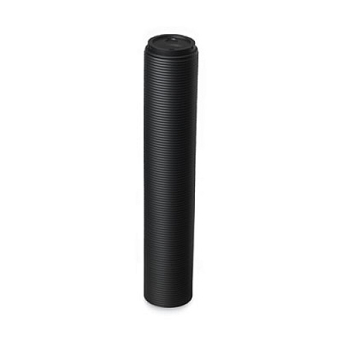 Dixie Sip-Through Dome Hot Drink Lids, Fits 20 oz to 24 oz Cups, Black, 100/Pack, 10 Packs/Carton (D9550B)