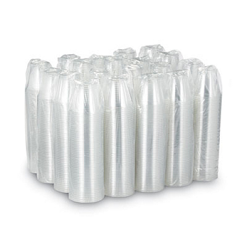 Dixie Clear Plastic PETE Cups, 9 oz, Squat, 50/Sleeve, 20 Sleeves/Carton (CPET9)