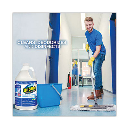 OdoBan Concentrate Odor Eliminator and Disinfectant, Fresh Linen, 128 oz Bottle (911762G4EA)