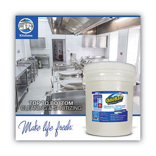 OdoBan Concentrate Odor Eliminator and Disinfectant, Fresh Linen, 5 gal Pail (9117625G)