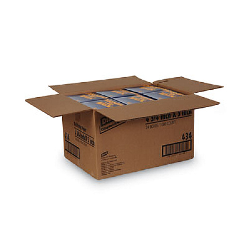 Dixie Dispens-A-Wax Waxed Deli Patty Paper, 4.75 x 5, White, 1,000/Box, 24 Boxes/Carton (434)