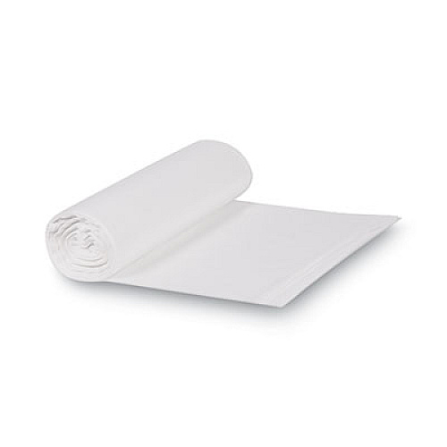 GEN High-Density Can Liners, 33 gal, 13 mic, 33" x 39", Natural, Perforated Roll, 25 Bags/Roll, 10 Rolls/Carton (333916)