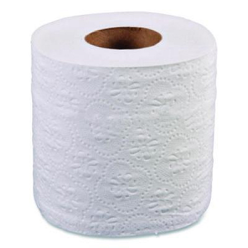 Boardwalk Two-Ply Toilet Tissue, Standard, Septic Safe, White, 4 x 3, 500 Sheets/Roll, 96 Rolls/Carton (6145)