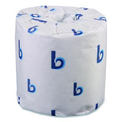 Boardwalk Two-Ply Toilet Tissue, Septic Safe, White, 400 Sheets/Roll, 96 Rolls/Carton (6144)