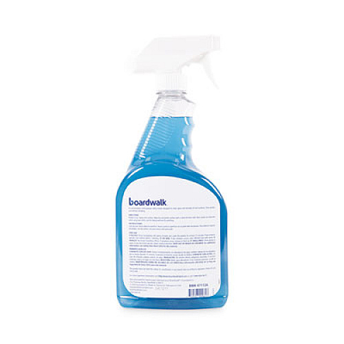 Boardwalk Industrial Strength Glass Cleaner with Ammonia, Unscented, 32 oz Trigger Spray Bottle, 12/Carton (47112A)