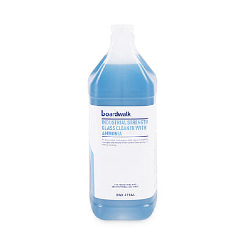Boardwalk Industrial Strength Glass Cleaner with Ammonia, 1 gal Bottle, 4/Carton (4714A)