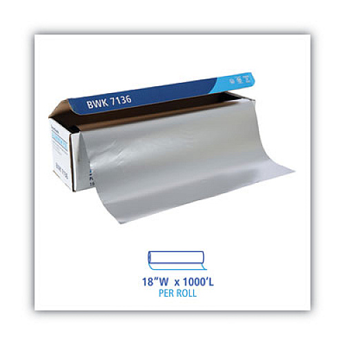 Boardwalk Heavy-Duty Aluminum Foil Roll, 18" x 1,000 ft (BWK7136)