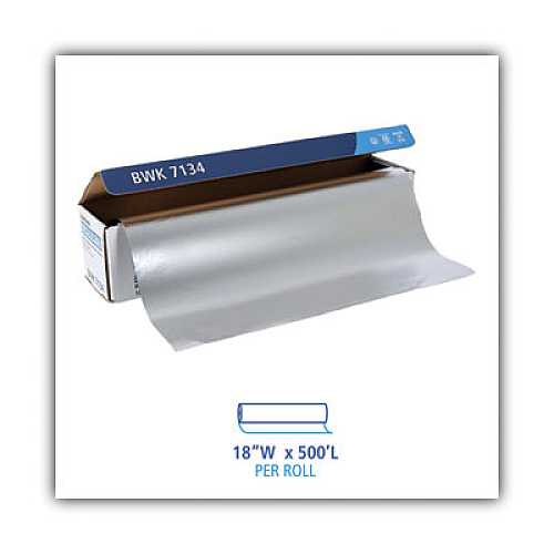 Boardwalk Heavy-Duty Aluminum Foil Roll, 18" x 500 ft (BWK7134)