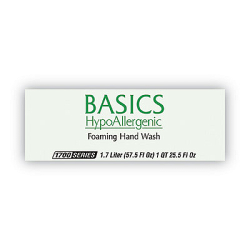 Dial Professional Basics Hypoallergenic Foaming Hand Wash Refill for Dial 1700 Dispenser, Honeysuckle, with Vitamin E, 1.7 L, 3/Carton (32493)