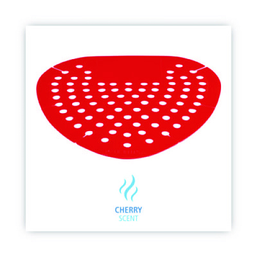 Boardwalk Deodorizing Urinal Screen, Cherry Scent, Red, 3.5 oz, Dozen (1001)