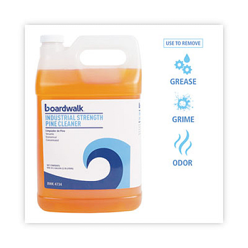 Boardwalk Industrial Strength Cleaner, Pine Scent, 1 gal Bottle (4734EA)