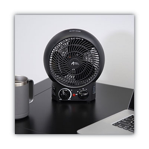 Alera Heater Fan, 8.25" x 4.38" x 9.38", Black (ALEHEFF10B)