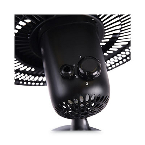 Alera 16" 3-Speed Oscillating Pedestal Stand Fan, Metal, Plastic, Black (FANP16B)