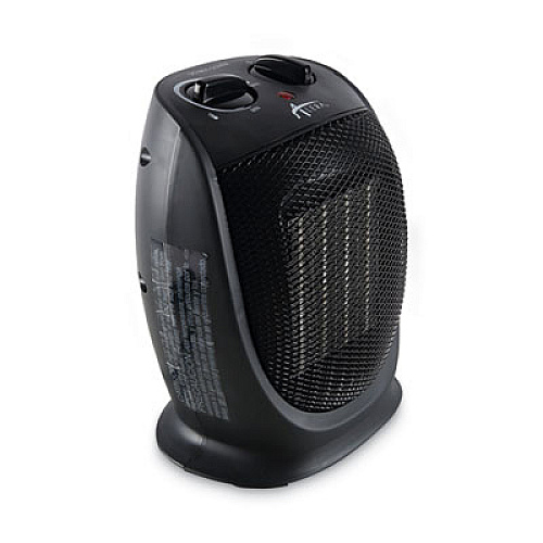 Alera Ceramic Heater, 1,500 W, 7.12 x 5.87 x 8.75, Black (HECH09)