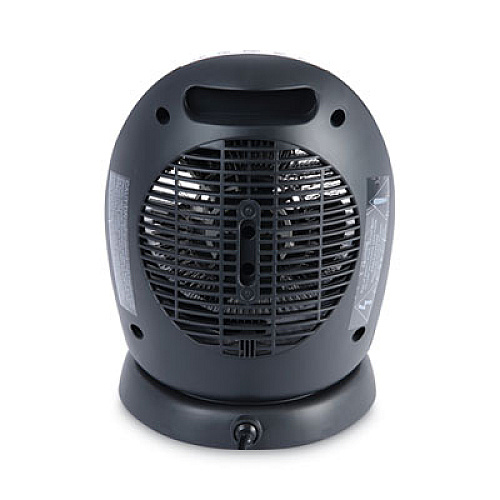 Alera Digital Fan-Forced Oscillating Heater, 1500W, 9.25" x 7" x 11.75", Black (ALEHEFF12B)