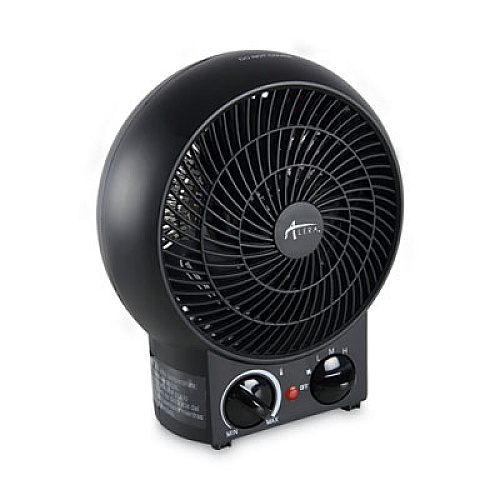 Alera Heater Fan, 8.25" x 4.38" x 9.38", Black (ALEHEFF10B)