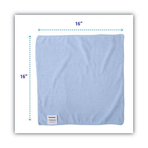 GEN Microfiber Cleaning Cloths, 16 x 16, Blue, 24/Pack (GEN16MFB)
