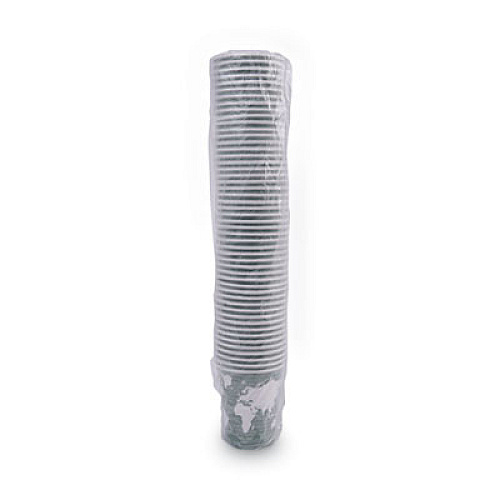 Eco-Products World Art Renewable and Compostable Hot Cups, 12 oz, Gray, 50/Pack, 10 Pack/Carton (EPBHC12WAPKC)