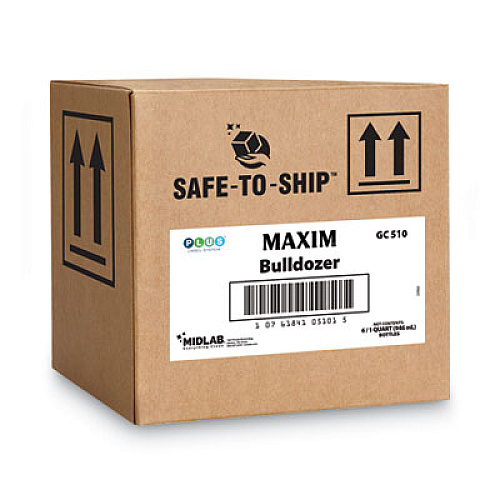 Maxim Bulldozer Cleaner/Degreaser RTU, Safe-to-Ship, Lemon Scent, 32 oz, 6/Carton (05100086)