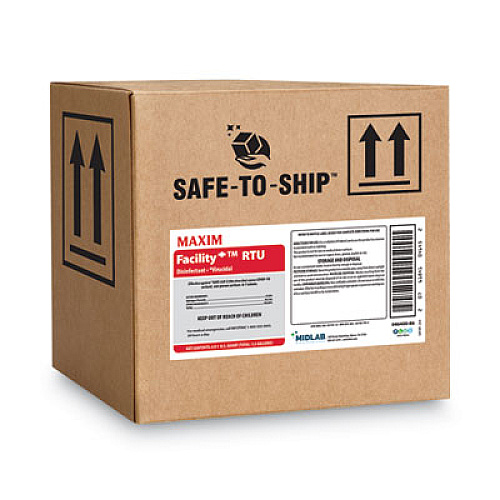 Maxim Facility+ RTU Disinfectant, Safe-to-Ship, Unscented, 32 oz, 6/Carton (04640086)